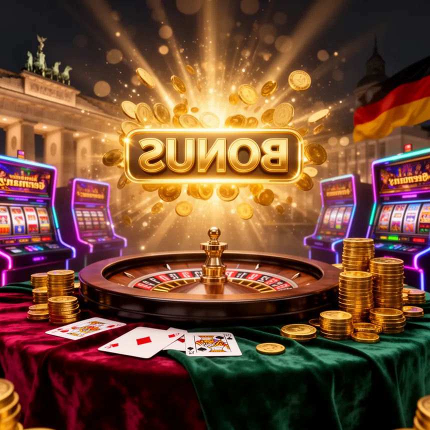 Player checking a promo screen on a casino kiosk